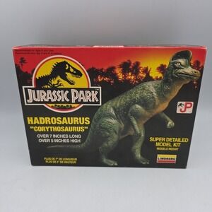 Vintage Lindberg 7" Jurassic Park Hadrosaurus Corythosaurus Plastic Model  70275